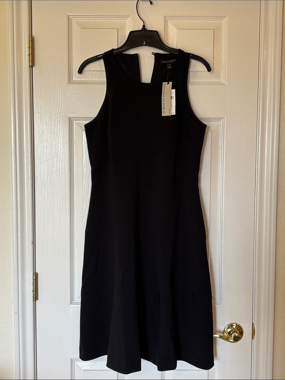 Banana Republic Black Sleeveless Midi Dress